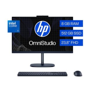 PC Todo en Uno HP Omnistudio 24 CU0033LA Core 3 SSD NVMe 512 GB 8 GB 24 Pulgadas FreeDOS Tecl + Mouse PC Todo en Uno HP Omnistudio 24 CU0033LA Core 3 SSD NVMe 512 GB 8 GB 24 Pulgadas FreeDOS Tecl + Mouse